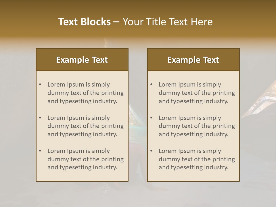 Edge Beach Beautiful PowerPoint Template