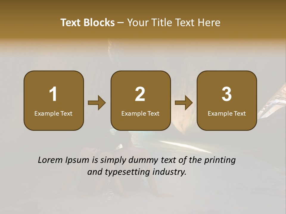 Edge Beach Beautiful PowerPoint Template