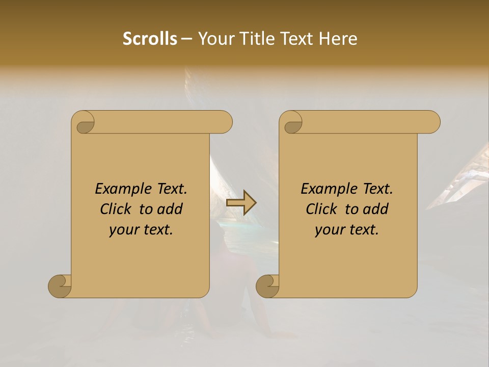 Edge Beach Beautiful PowerPoint Template