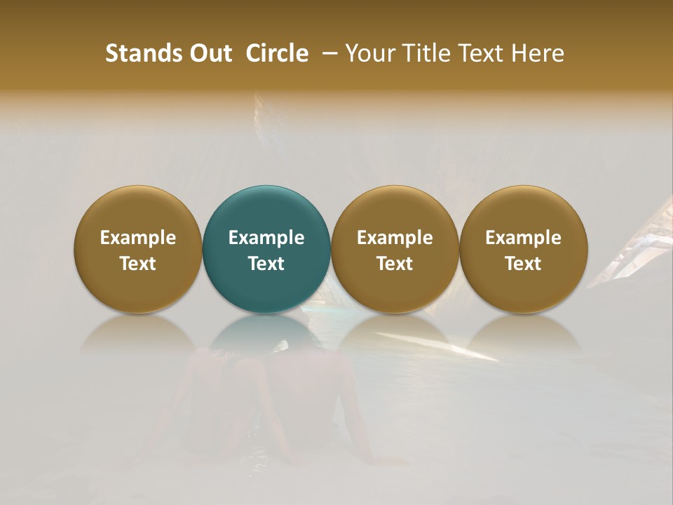 Edge Beach Beautiful PowerPoint Template