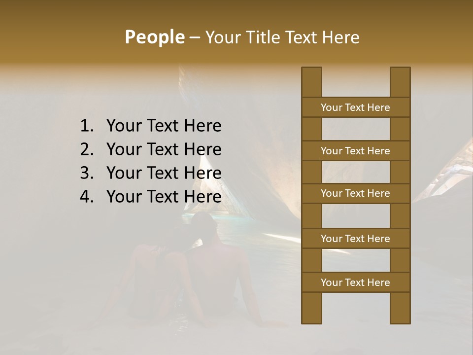 Edge Beach Beautiful PowerPoint Template