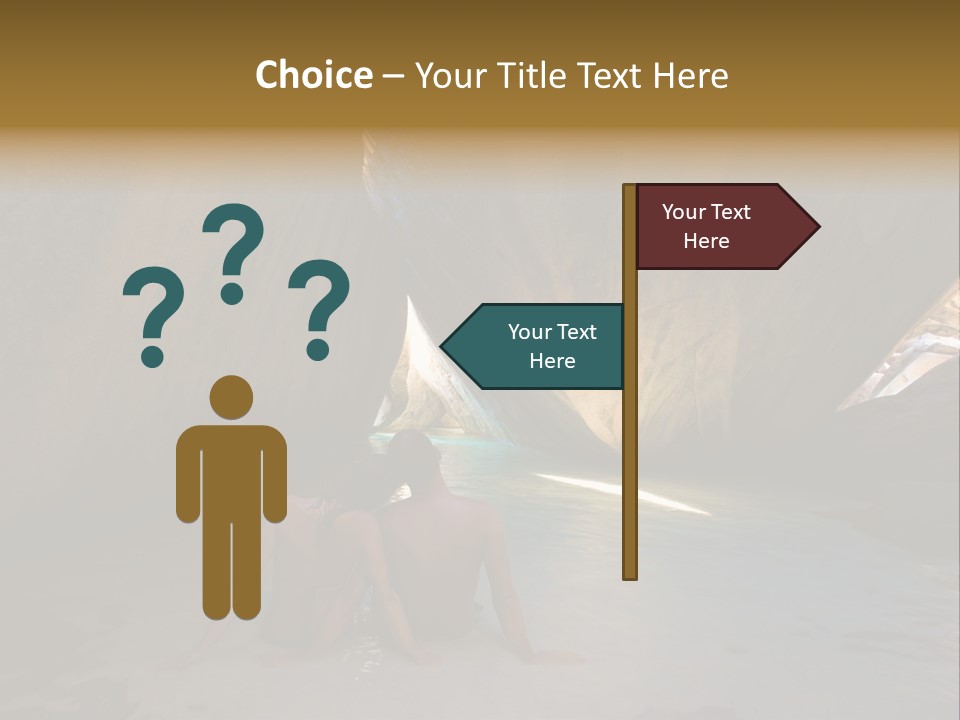 Edge Beach Beautiful PowerPoint Template