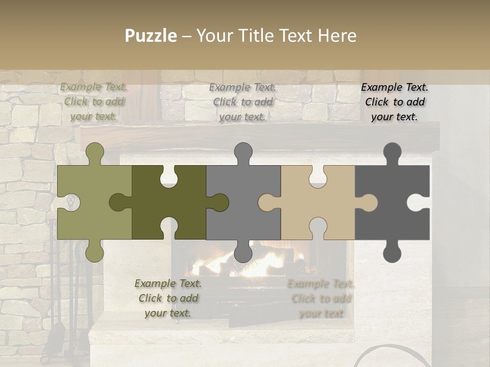 Fireplace Winter Warmth PowerPoint Template