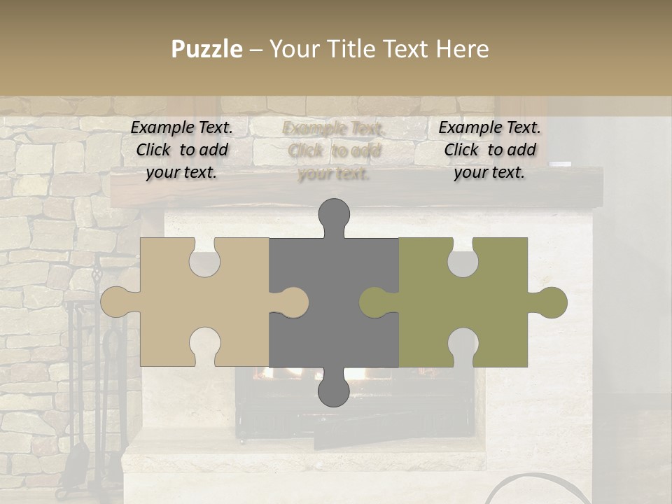 Fireplace Winter Warmth PowerPoint Template