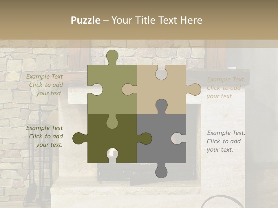 Fireplace Winter Warmth PowerPoint Template