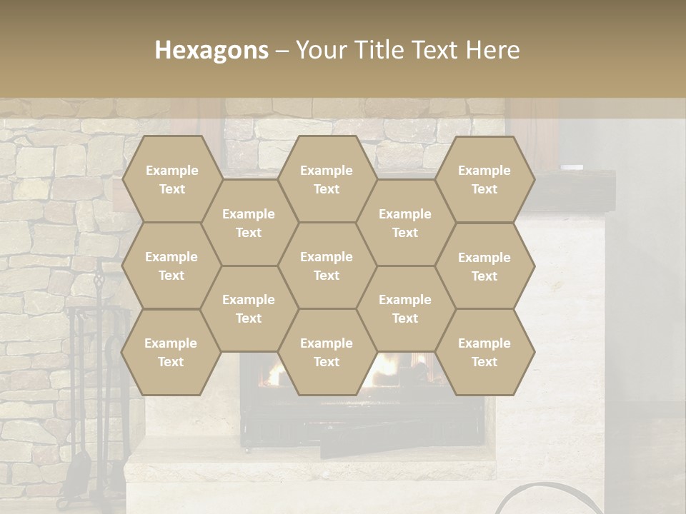 Fireplace Winter Warmth PowerPoint Template
