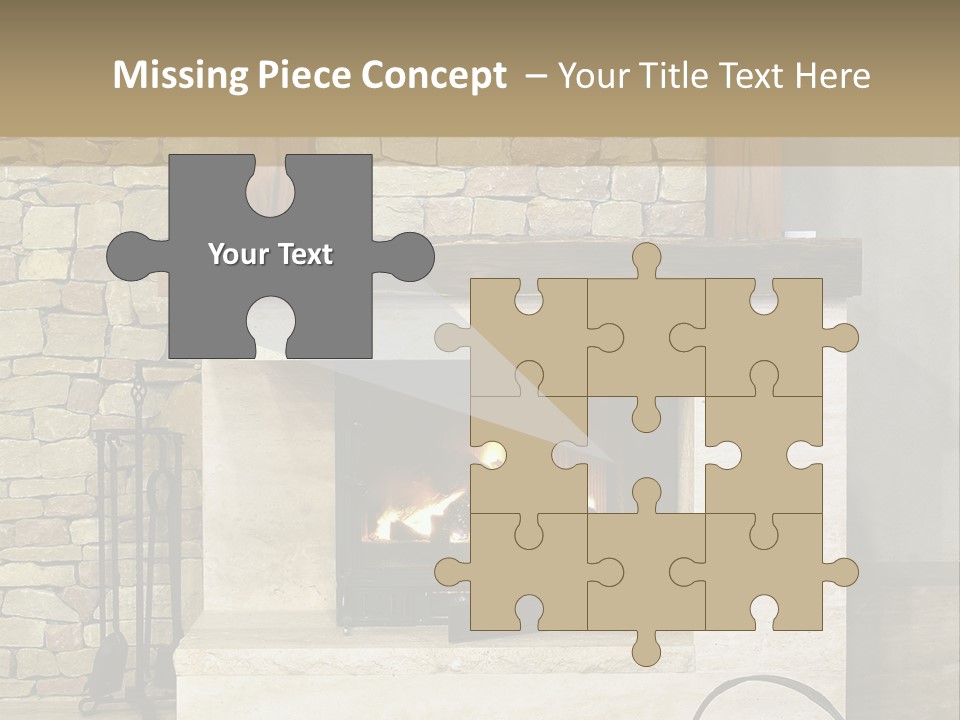 Fireplace Winter Warmth PowerPoint Template