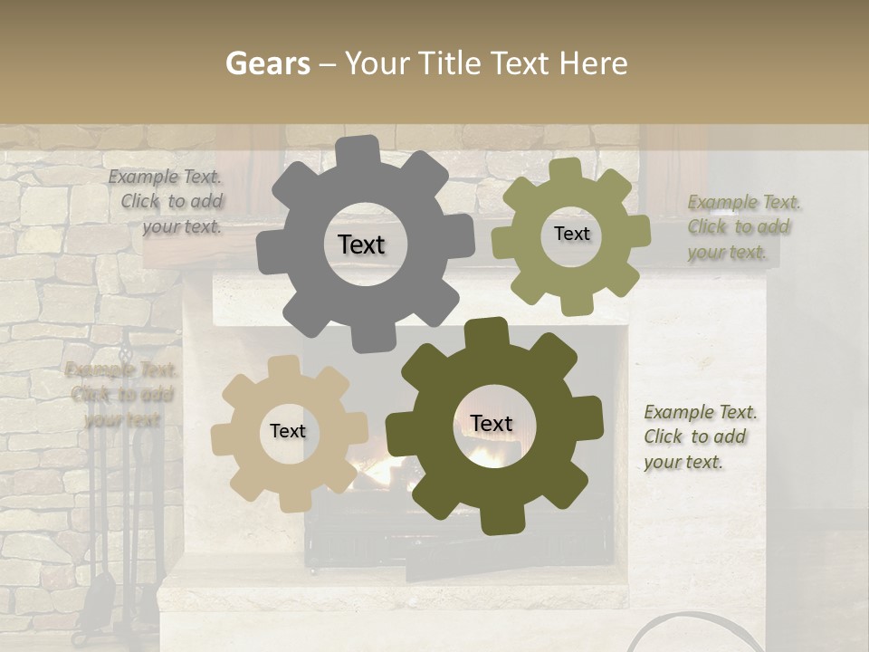 Fireplace Winter Warmth PowerPoint Template