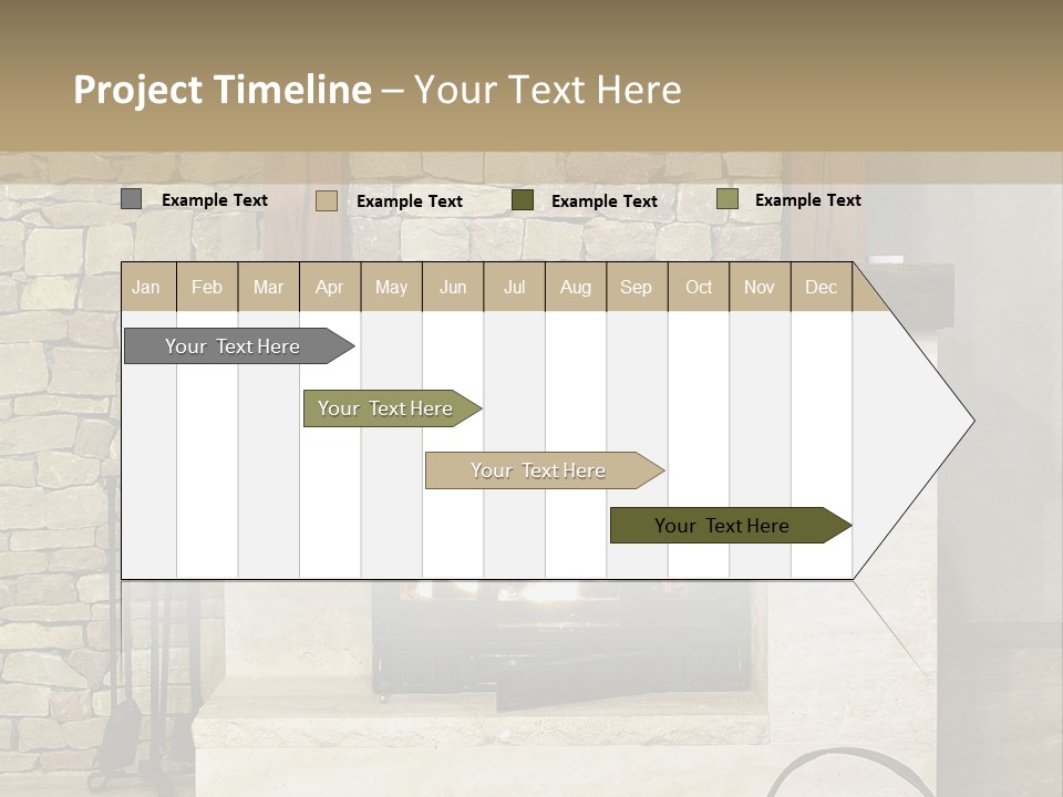 Fireplace Winter Warmth PowerPoint Template