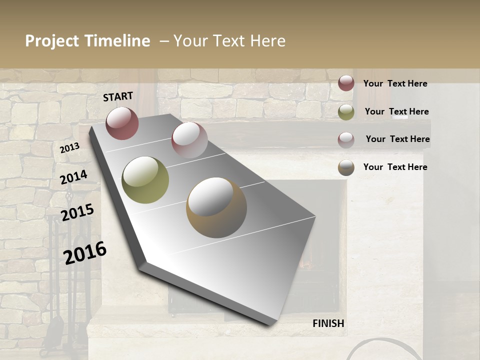 Fireplace Winter Warmth PowerPoint Template