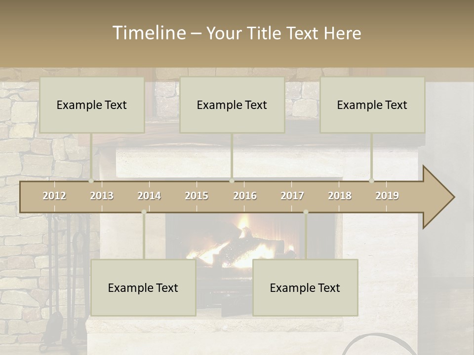 Fireplace Winter Warmth PowerPoint Template