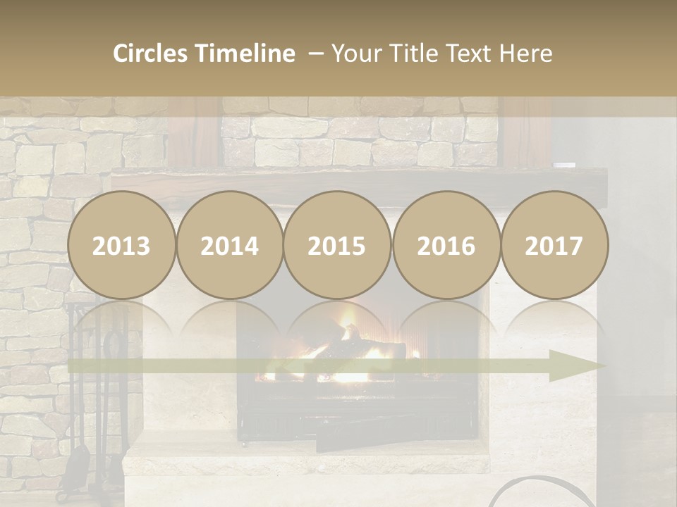 Fireplace Winter Warmth PowerPoint Template