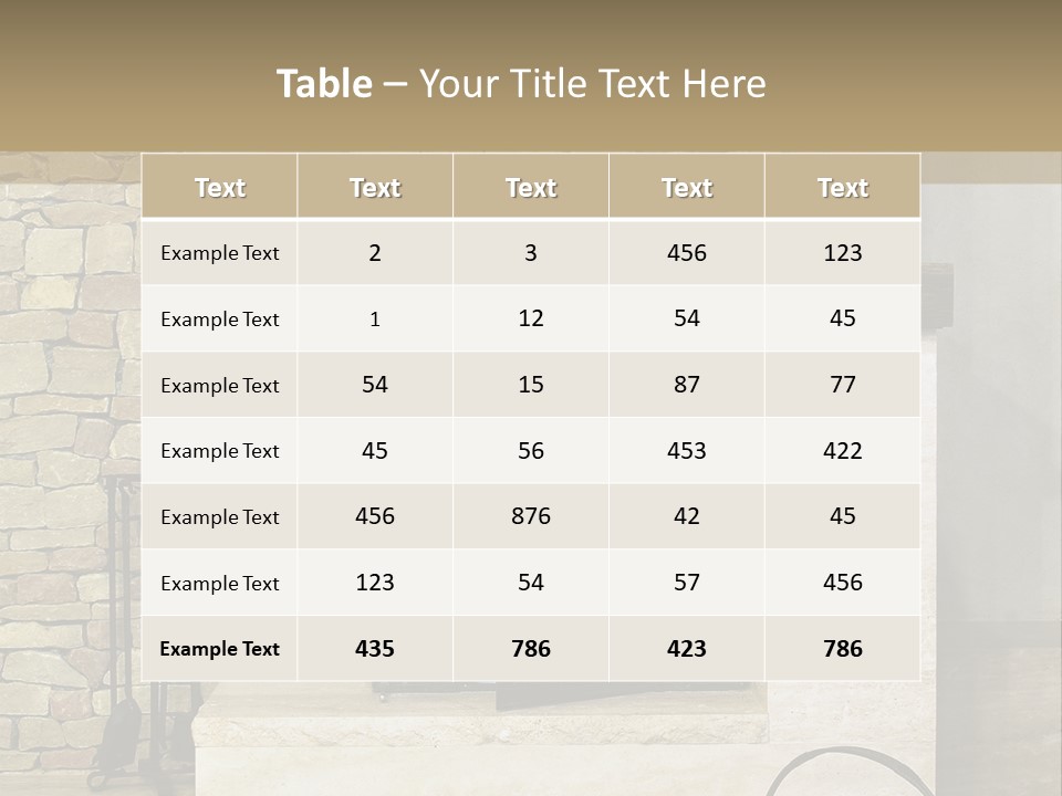 Fireplace Winter Warmth PowerPoint Template