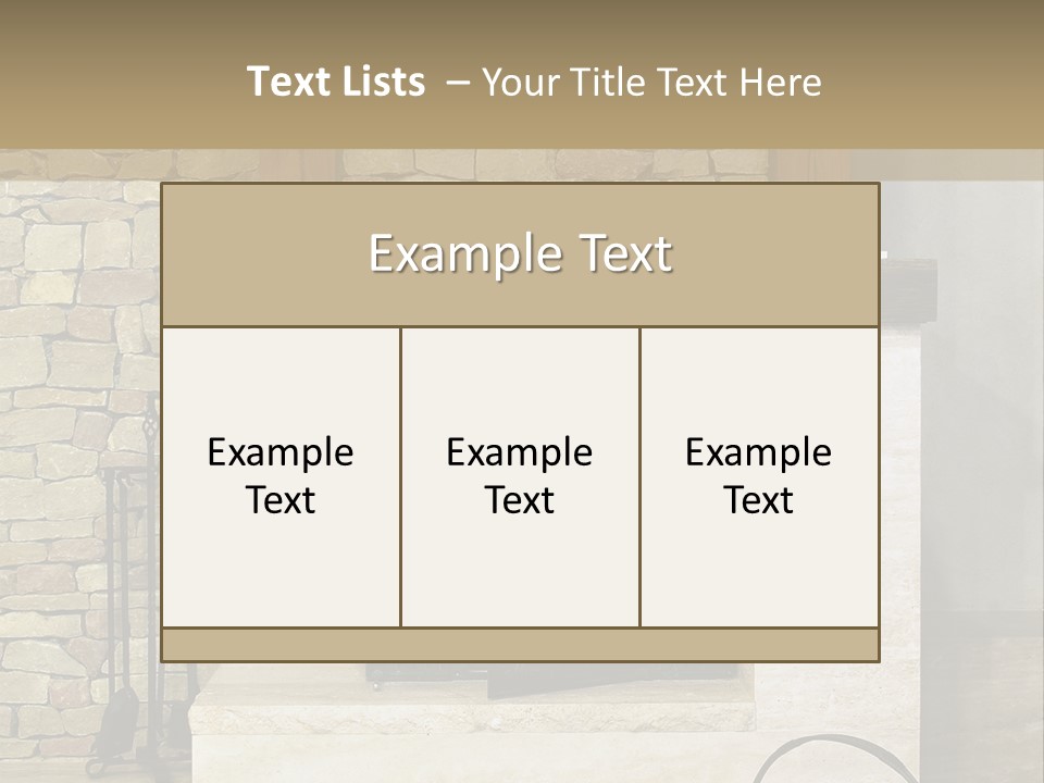 Fireplace Winter Warmth PowerPoint Template
