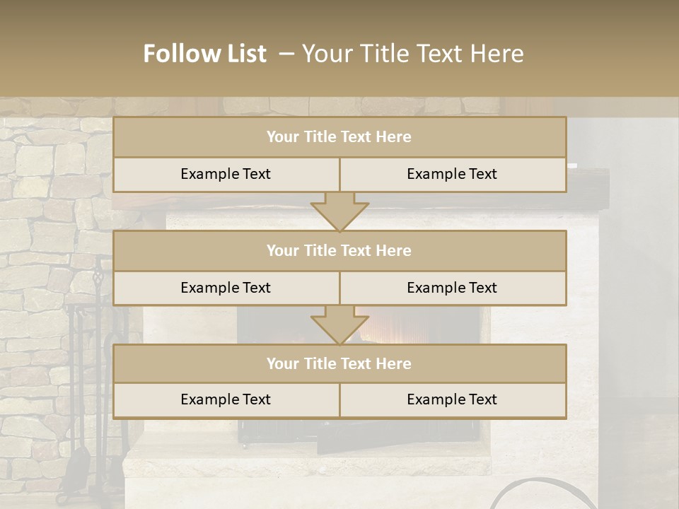 Fireplace Winter Warmth PowerPoint Template