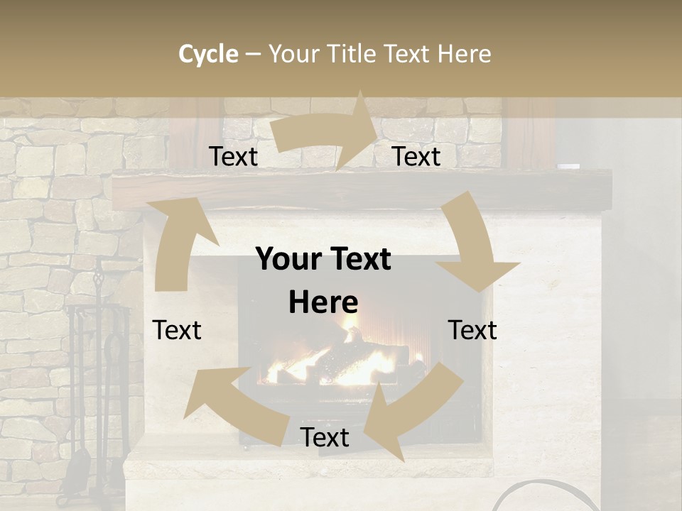 Fireplace Winter Warmth PowerPoint Template