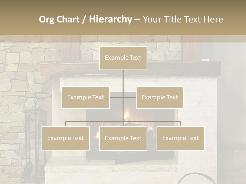 Fireplace Winter Warmth PowerPoint Template