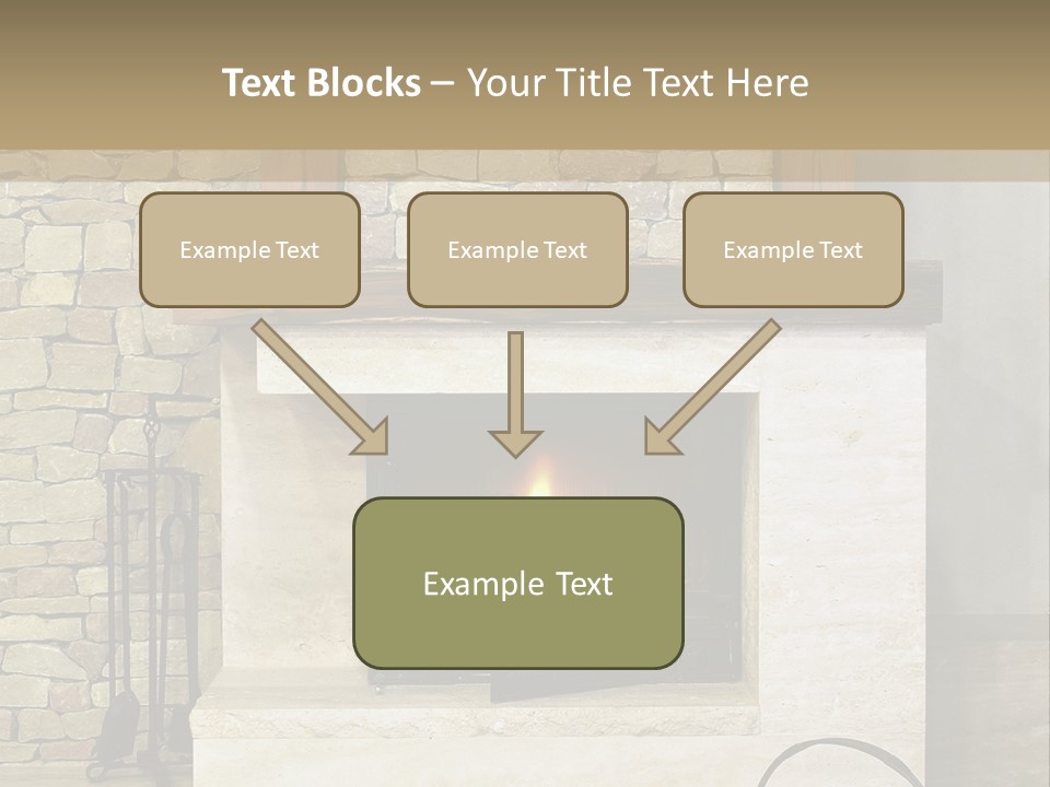 Fireplace Winter Warmth PowerPoint Template