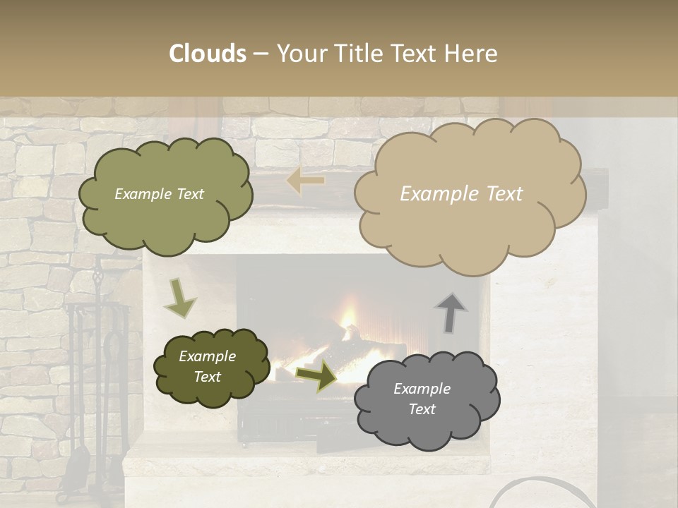 Fireplace Winter Warmth PowerPoint Template