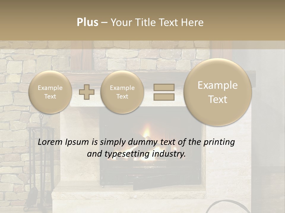 Fireplace Winter Warmth PowerPoint Template