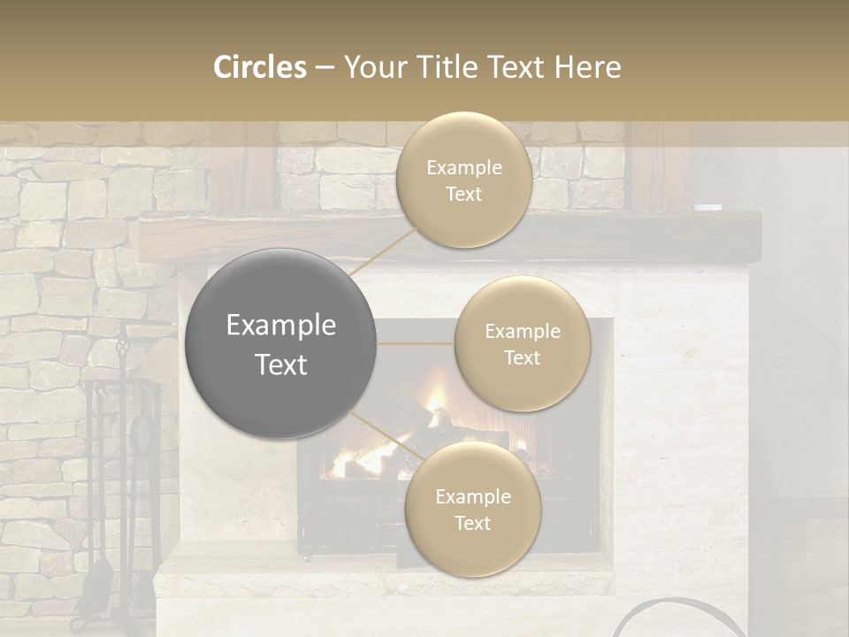 Fireplace Winter Warmth PowerPoint Template
