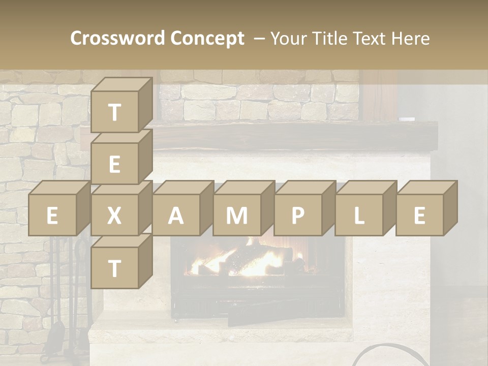 Fireplace Winter Warmth PowerPoint Template