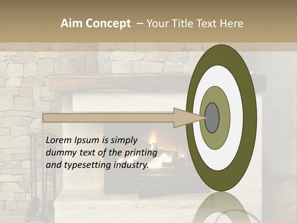 Fireplace Winter Warmth PowerPoint Template