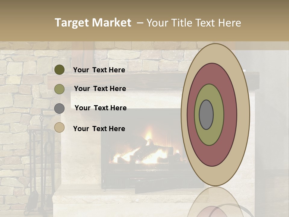 Fireplace Winter Warmth PowerPoint Template