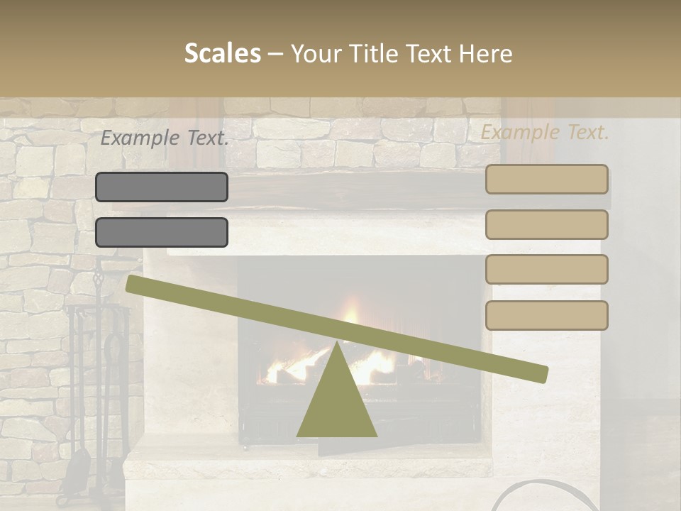 Fireplace Winter Warmth PowerPoint Template