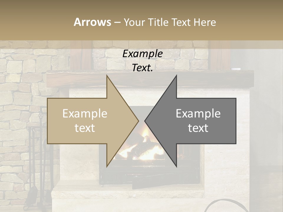 Fireplace Winter Warmth PowerPoint Template