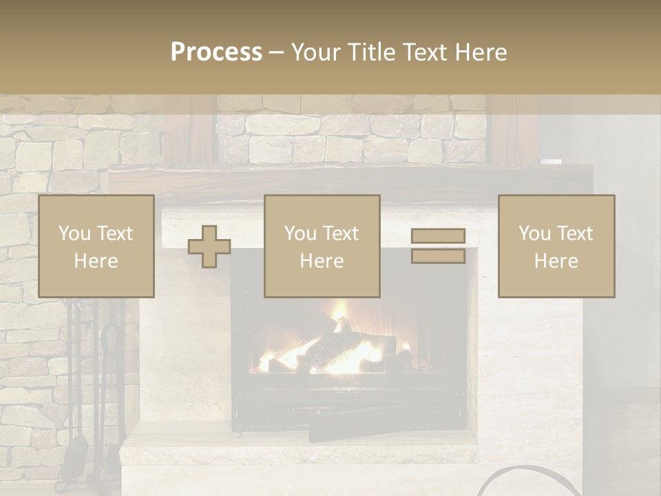 Fireplace Winter Warmth PowerPoint Template