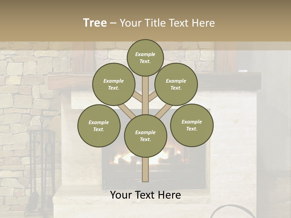 Fireplace Winter Warmth PowerPoint Template