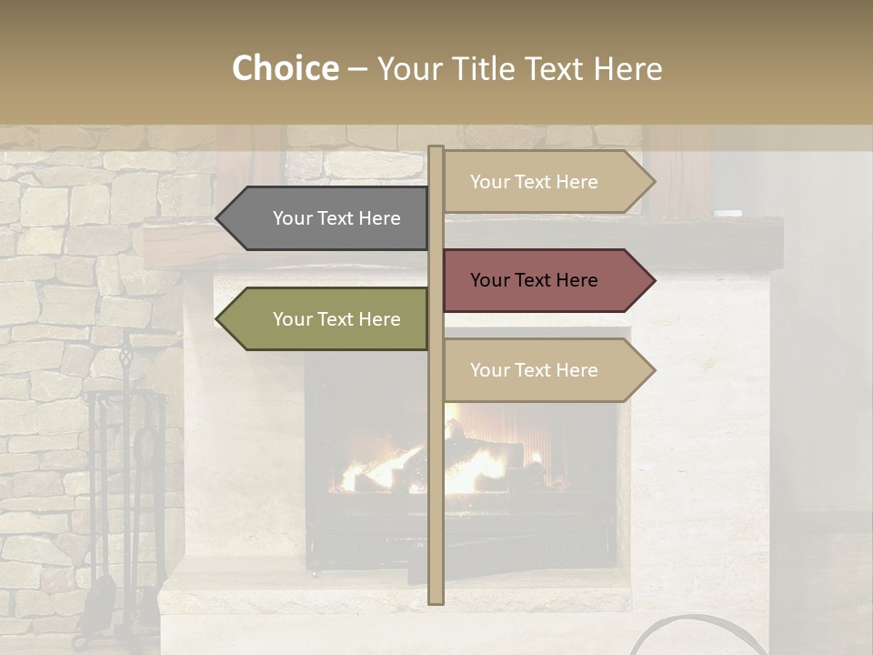 Fireplace Winter Warmth PowerPoint Template