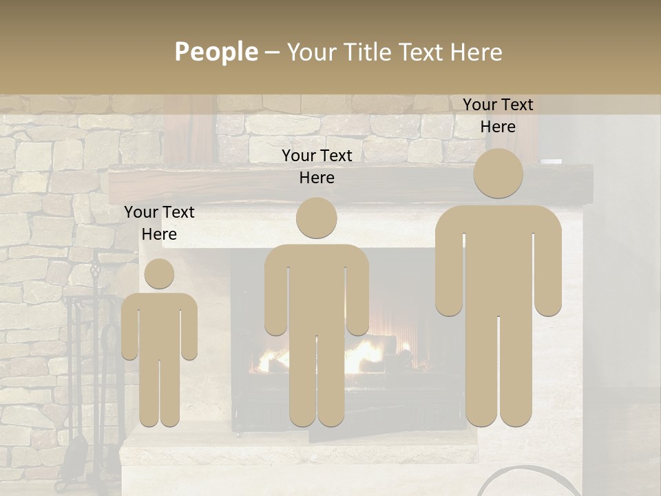 Fireplace Winter Warmth PowerPoint Template