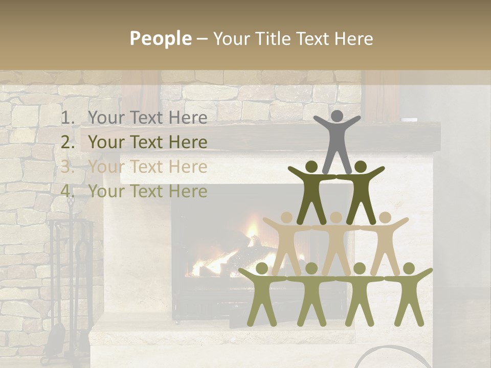 Fireplace Winter Warmth PowerPoint Template