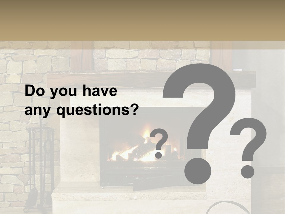 Fireplace Winter Warmth PowerPoint Template