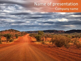 Under Arid Travel PowerPoint Template