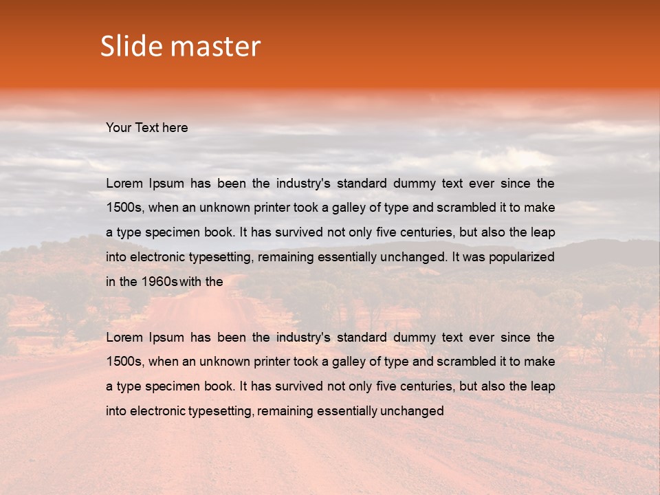 Under Arid Travel PowerPoint Template