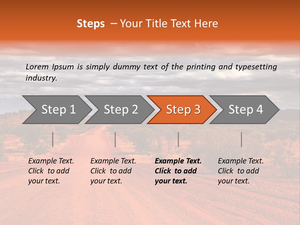 Under Arid Travel PowerPoint Template