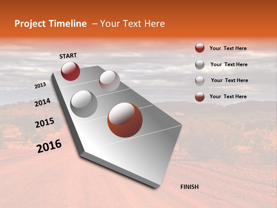 Under Arid Travel PowerPoint Template