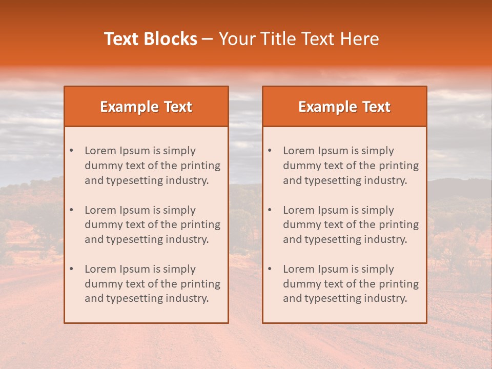 Under Arid Travel PowerPoint Template