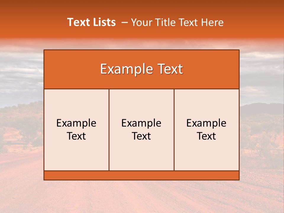 Under Arid Travel PowerPoint Template