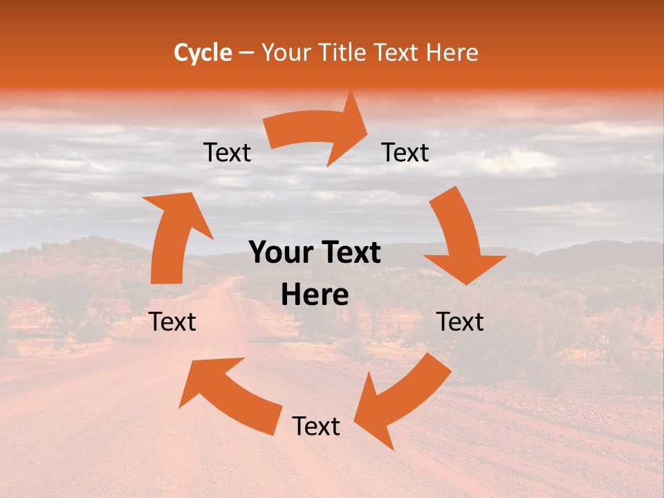 Under Arid Travel PowerPoint Template