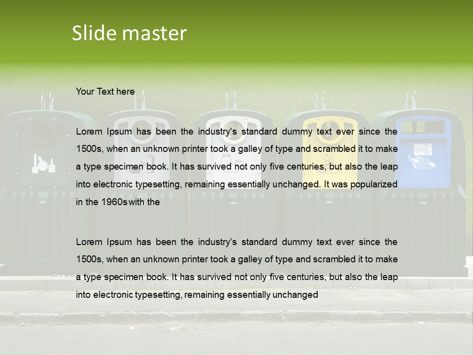 Disposal Natural Metal PowerPoint Template