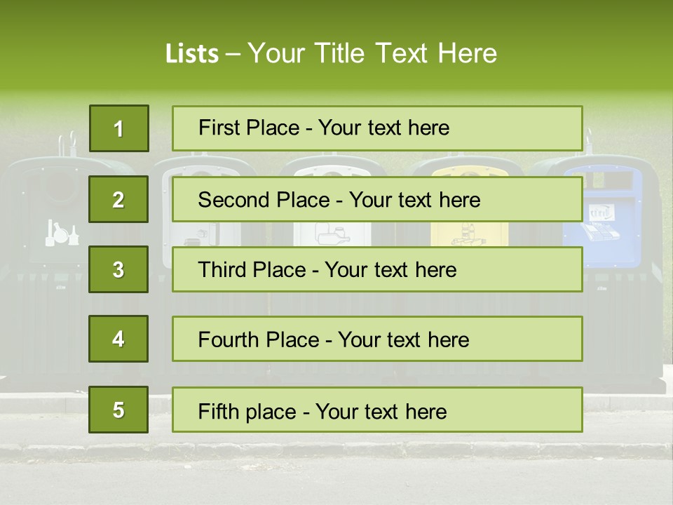 Disposal Natural Metal PowerPoint Template