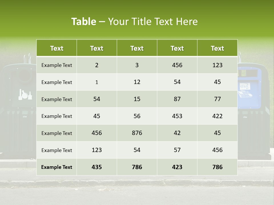 Disposal Natural Metal PowerPoint Template