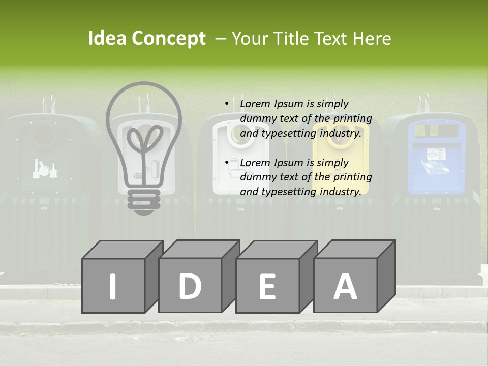 Disposal Natural Metal PowerPoint Template