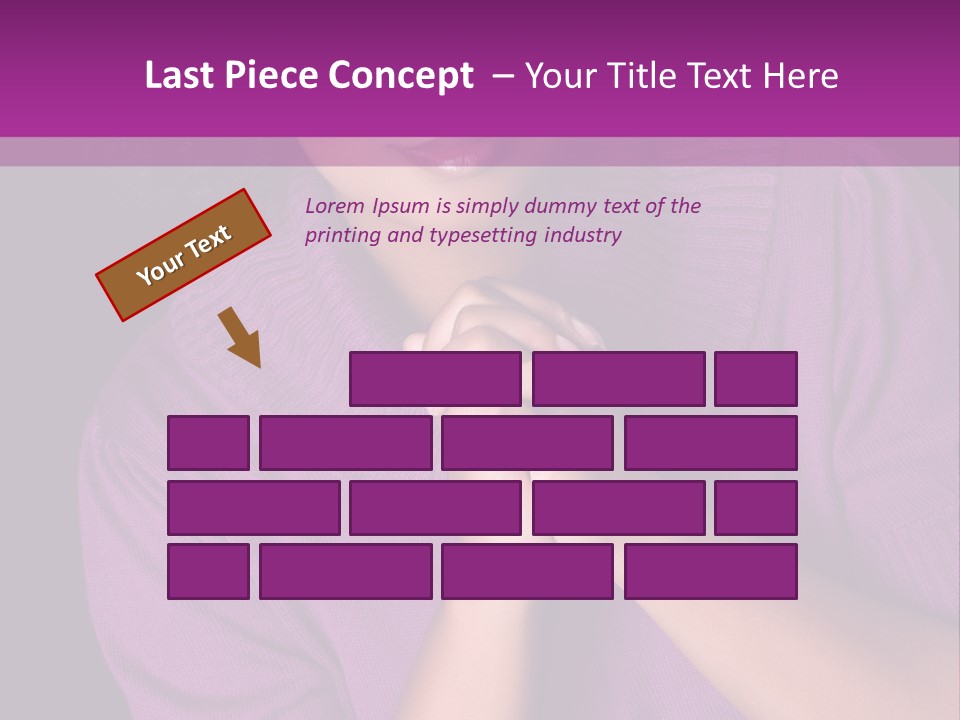 Praying Smooth Women PowerPoint Template
