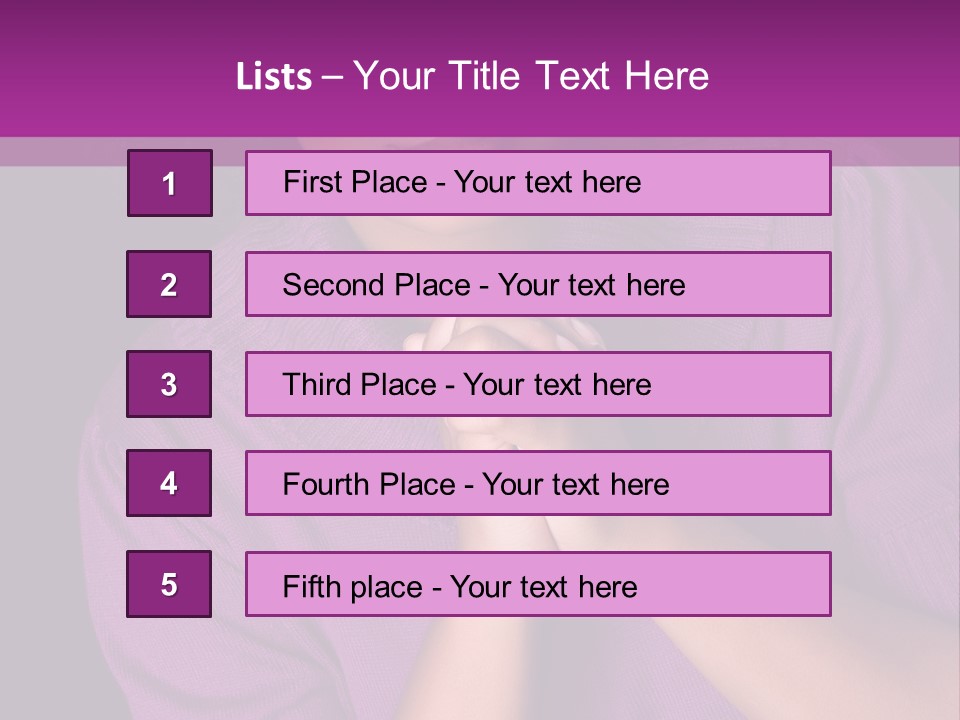 Praying Smooth Women PowerPoint Template