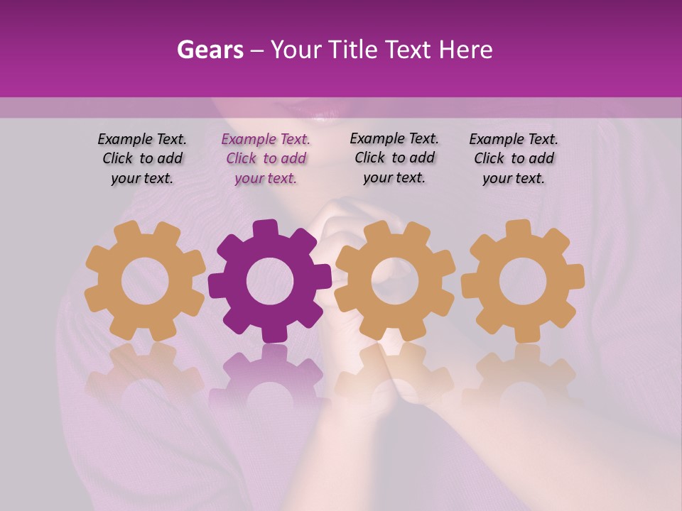 Praying Smooth Women PowerPoint Template